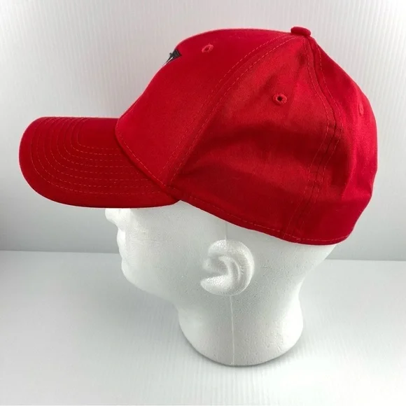 New Era 39Thirty Red X Hat Med/Large Stretch Fit Cotton Spandex Ballcap - Picture 2 of 10